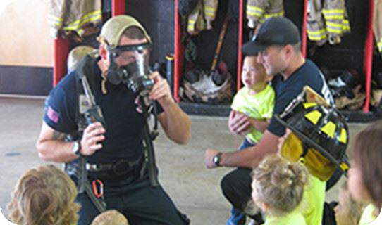 Fire department school visit